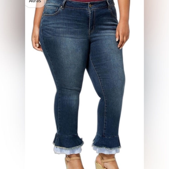 William Rast‎ 27 Skinny Flared Hem Ankle Denim - Picture 1 of 7